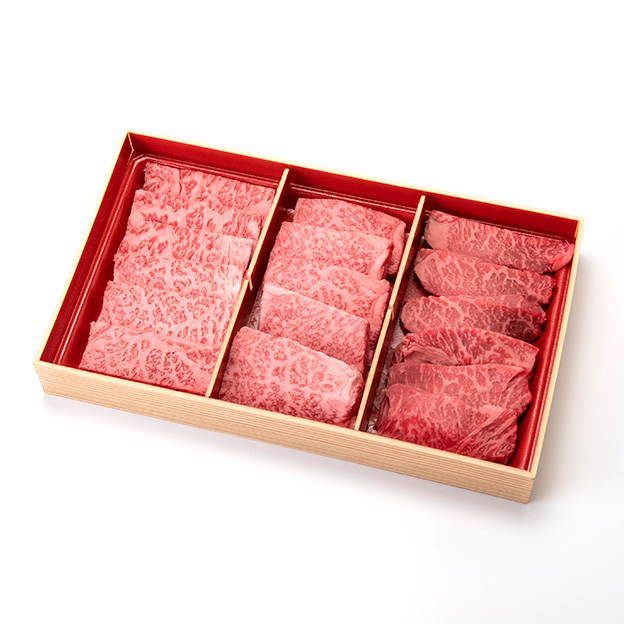 新発田牛 焼肉用3種盛り450gの画像